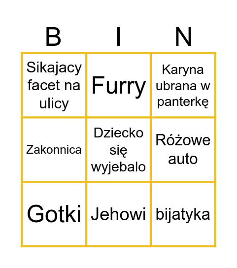 Poznań Bingo Card