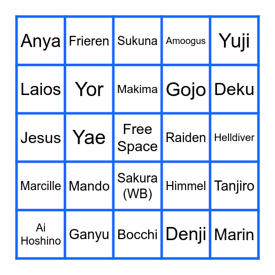 CC Bingo Card