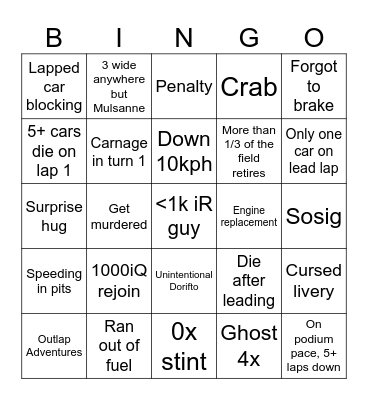 MLM 24 24 Bingo Card