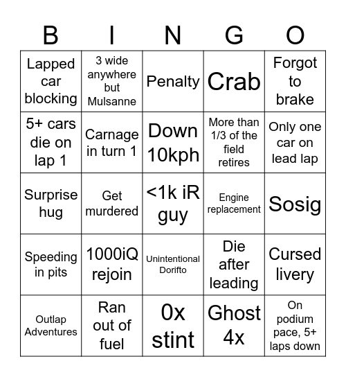 MLM 24 24 Bingo Card