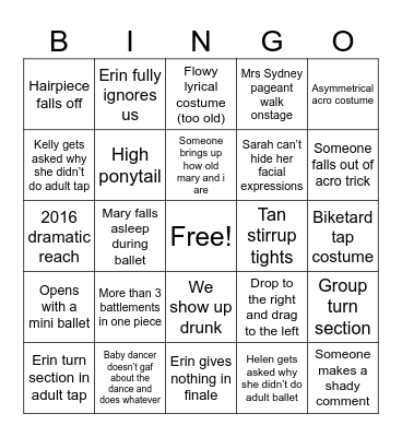 Lights, Camera, Action, Bingo! Bingo Card