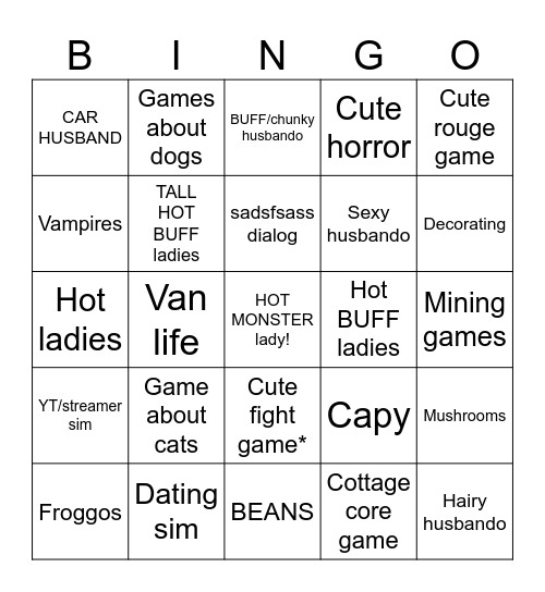 Wholesome Direct Bingo Card Bingo Card