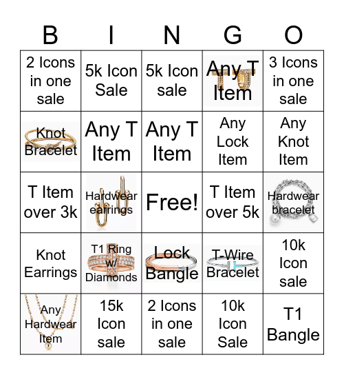 Icon Bingo Card