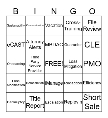 Business Bingo! Bingo Card