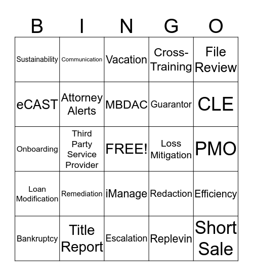 Business Bingo! Bingo Card