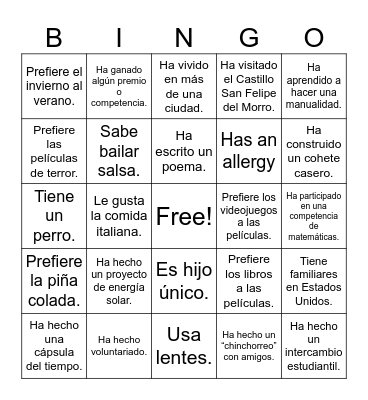 Icebreaker Bingo: Find Someone Who Bingo Card