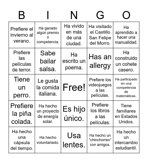 Icebreaker Bingo: Find Someone Who Bingo Card