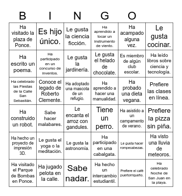 Icebreaker Bingo: Find Someone Who Bingo Card