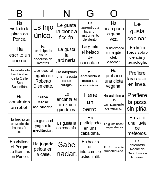 Icebreaker Bingo: Find Someone Who Bingo Card