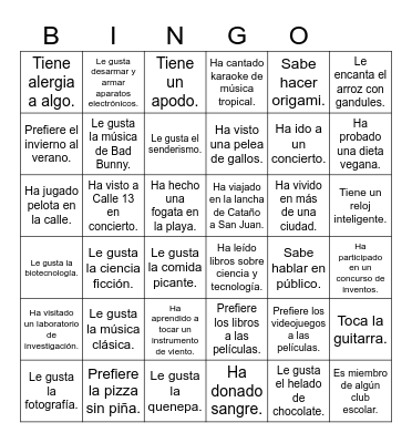 Icebreaker Bingo: Find Someone Who Bingo Card