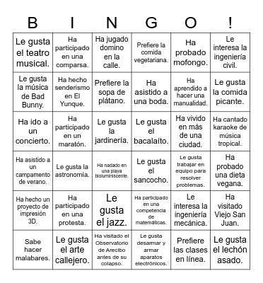 Icebreaker Bingo: Find Someone Who Bingo Card