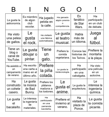 Icebreaker Bingo: Find Someone Who Bingo Card