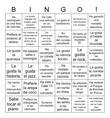 Icebreaker Bingo: Find Someone Who Bingo Card