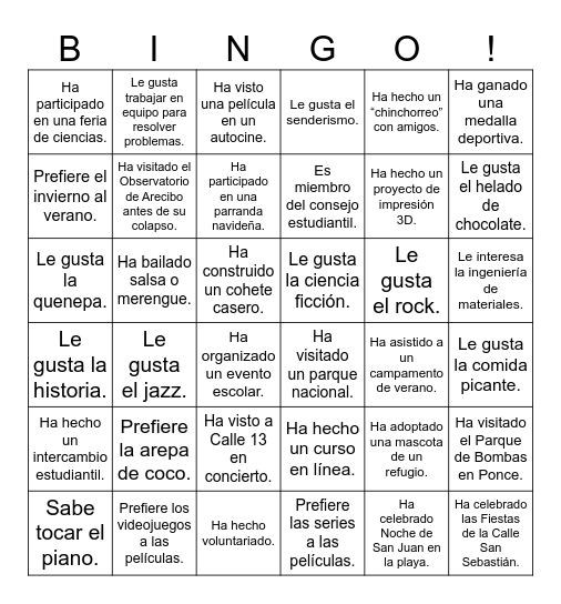 Icebreaker Bingo: Find Someone Who Bingo Card