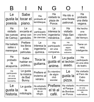 Icebreaker Bingo: Find Someone Who Bingo Card