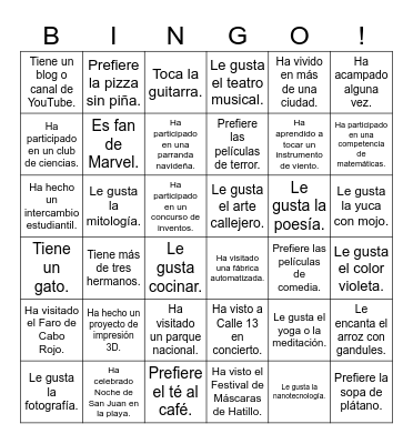 Icebreaker Bingo: Find Someone Who Bingo Card