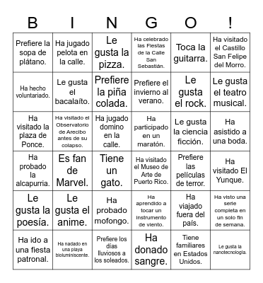 Icebreaker Bingo: Find Someone Who Bingo Card