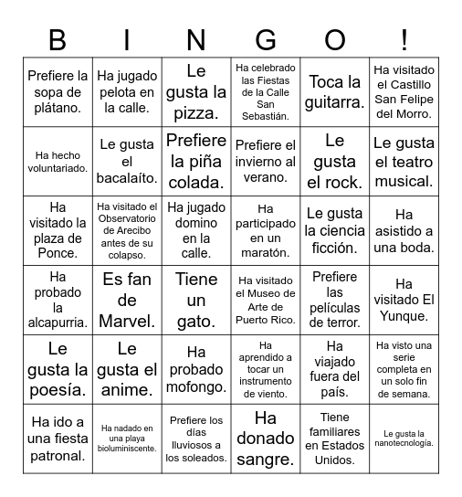 Icebreaker Bingo: Find Someone Who Bingo Card
