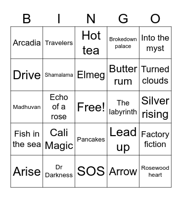 Goose 6/8/2024 Bingo Card