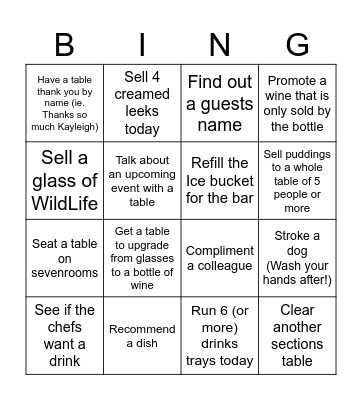 Sunday Bingoooooo! Bingo Card