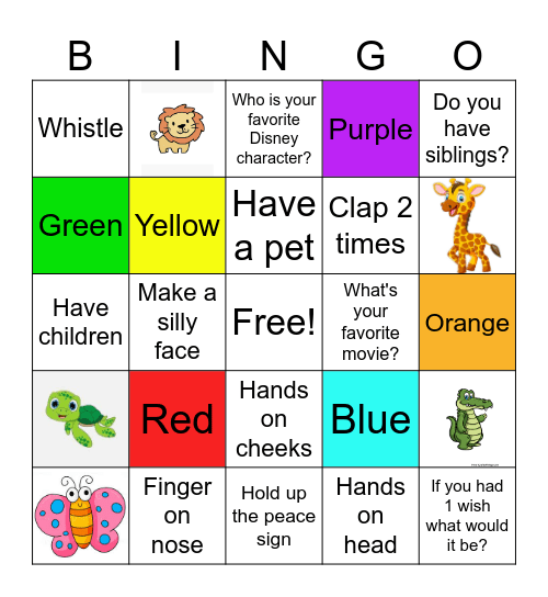 Dream Team BINGO Card