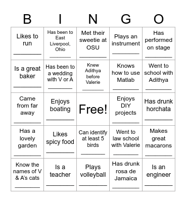 Baby Shower Buddy Bingo Card