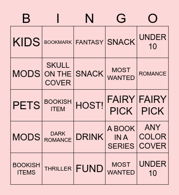 FAIRY SCHMINGO! Bingo Card