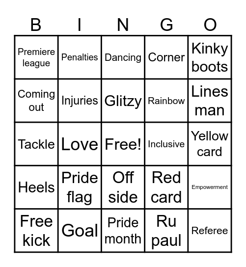 Buzz Bingo Card