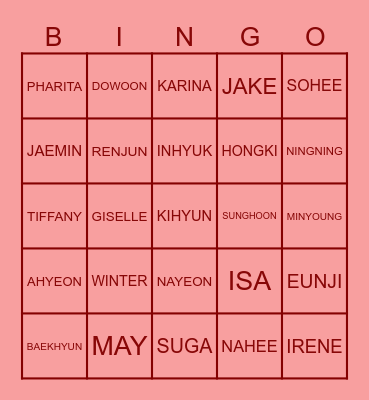 EUNSEO98GG Bingo Card