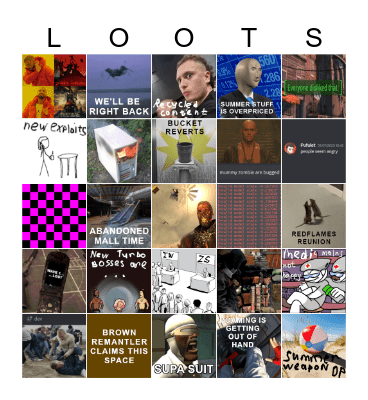 Summer Event 2024 Bingo Card