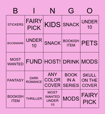 SUNDAY FAIRY Bingo Card