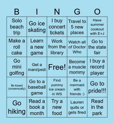 2024 Bingo!! Bingo Card