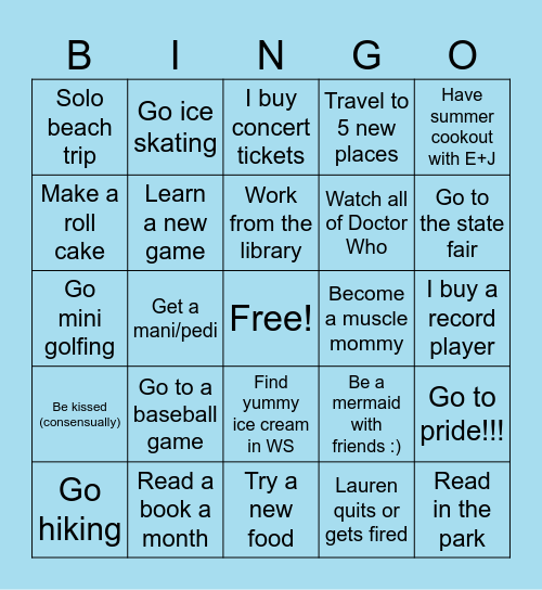 2024 Bingo!! Bingo Card