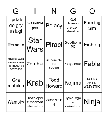 Silksong now? Bingo Card