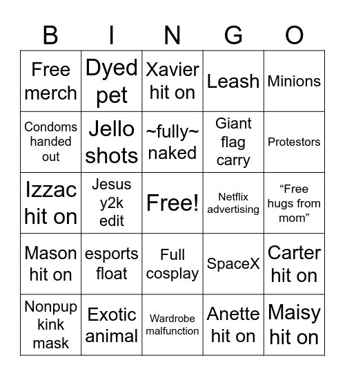 Pride Bingo ‘24 Bingo Card