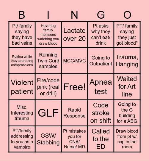 ABG Bingo Card