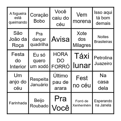 ARRAIÁ BINGO Card