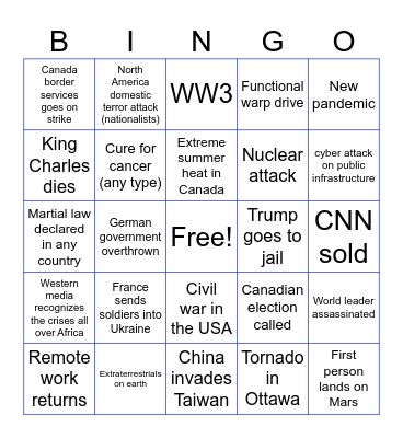 2024 Bingo Card