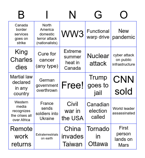 2024 Bingo Card