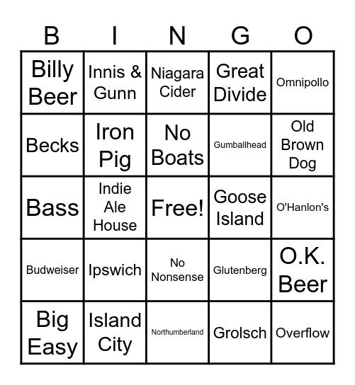 Let Love Brew! Bingo Card