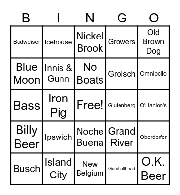 Let Love Brew! Bingo Card