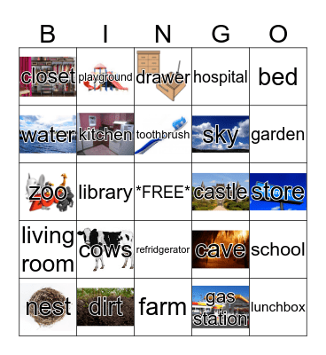 WHERE Bingo Card