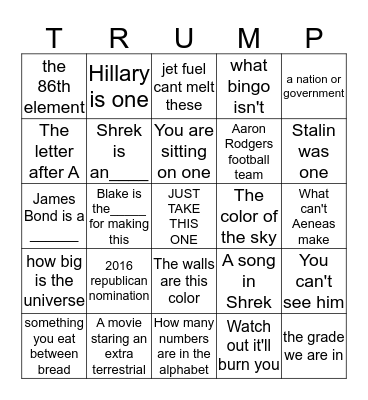 Yes I Actually did it  Bingo Card