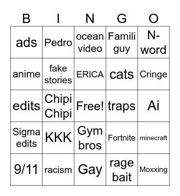 instagram reeals Bingo Card