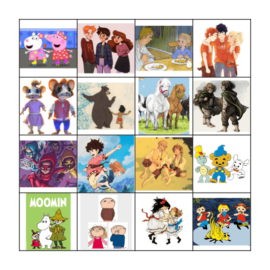 VÄNNER & HEMLIGHETER Bingo Card