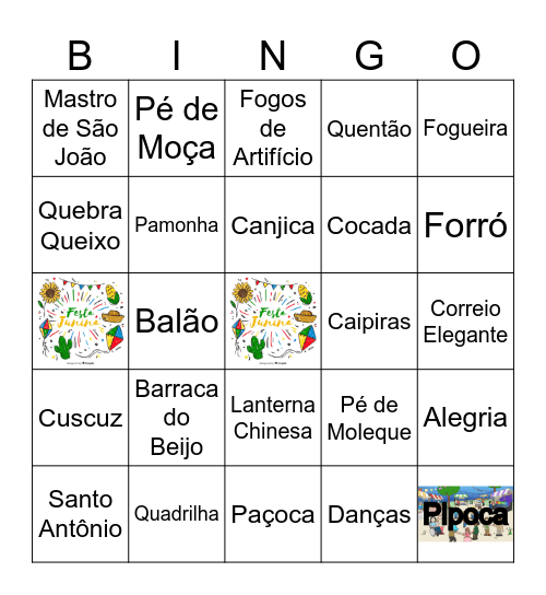 Arraiá da ISTi Bingo Card