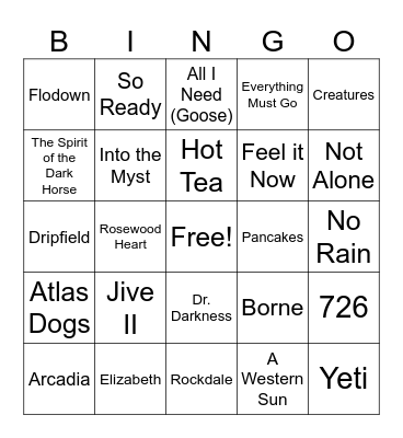 Summer Tour '24 Round III Bingo Card