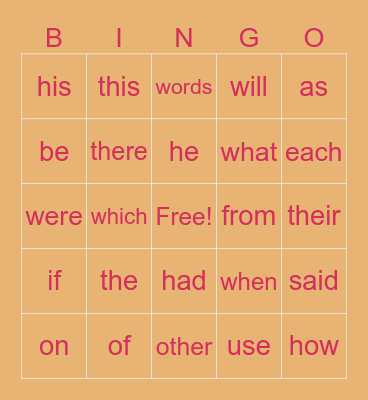 Walaa #1 Summer Bingo Card
