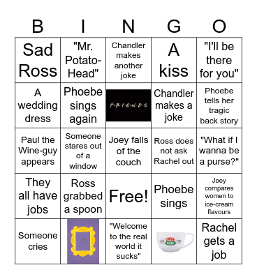 FRIENDS Bingo Card