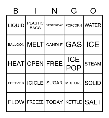 4th form - Miss Cami Bingo Card